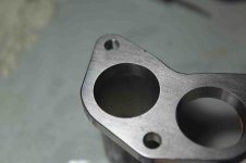 heads to headers flange with pipe inserted - very smooth transition 06.jpg