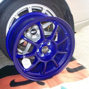 Sneak Peak of my OZ Alleggerita HLT(Blue Painted) wheels!