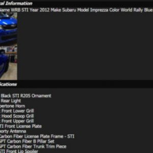 WRB STI    2012 Subaru Imprezza