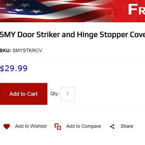 smyperformance.com door striker hinge stopper cover