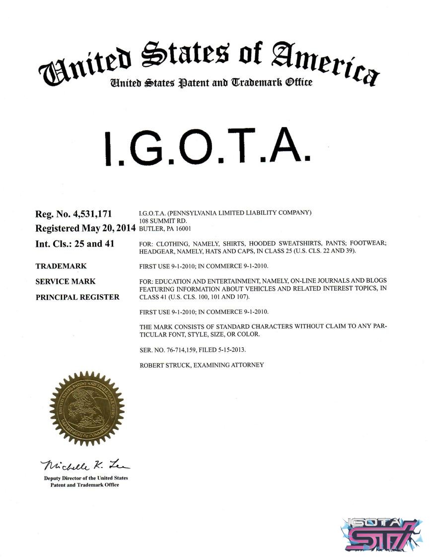 I.G.O.T.A. ? Trademark