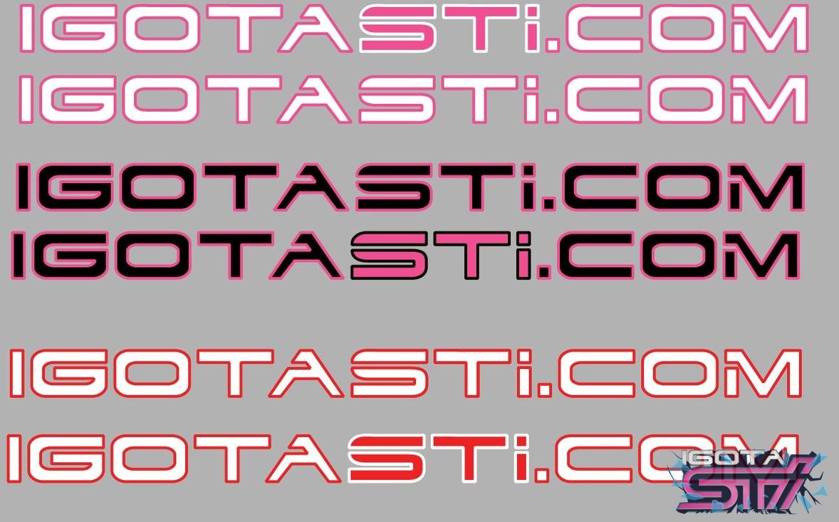 IGOTASTi.COM Windshield Banner Test Colors.